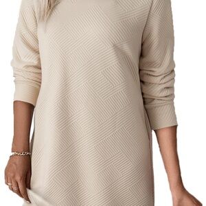 Textured  knit shift dress